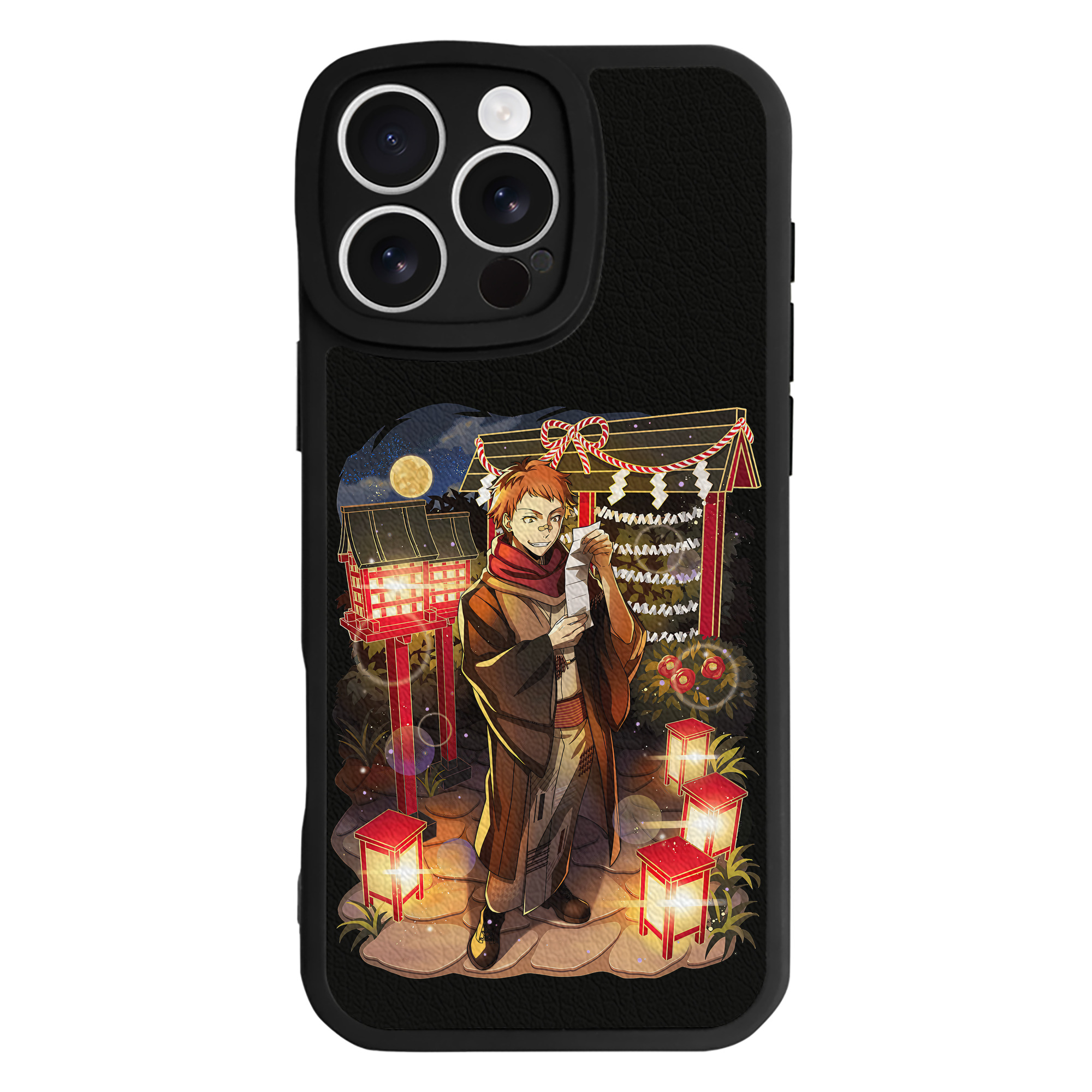 （画像用） 文豪ストレイドッグス Bungo Stray Dogs 【iPhone 16シリーズ対応】シリコンスマホケース（レザー調） 材質：シリコン